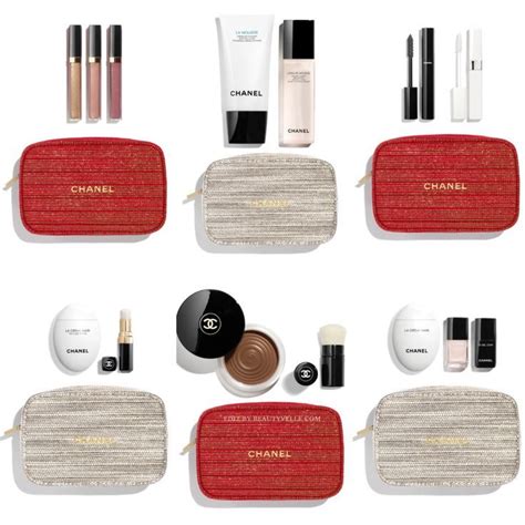 chanel skincare gift set|chanel tweed makeup gift set.